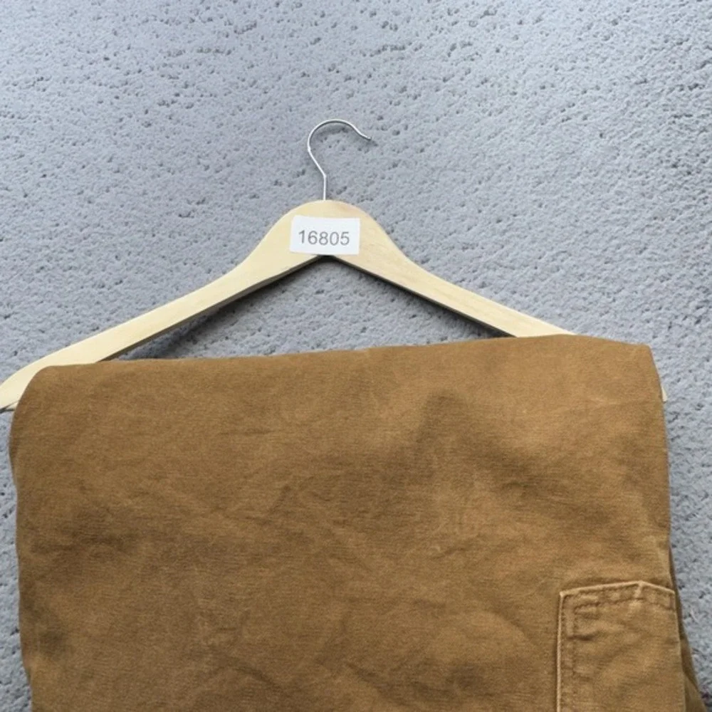 Carhartt Overalls Men 50x30 Brown Duck Bib Double Knee Canvas‎ R06 Workwear Bib